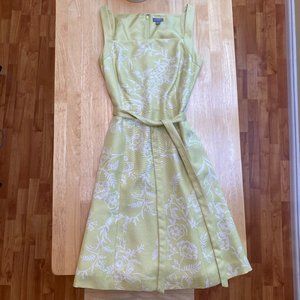Anne Taylor Petites light green tie-waist dress